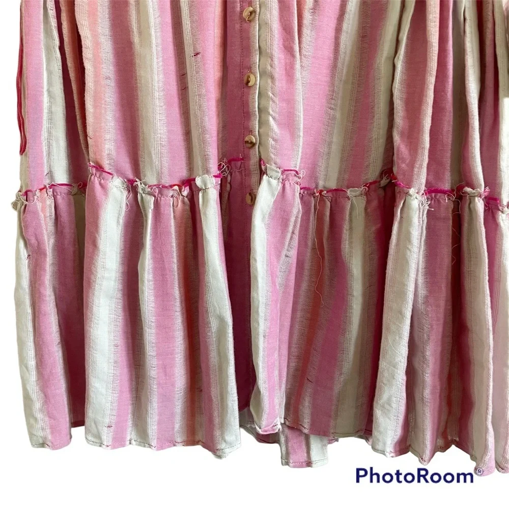 FREE PEOPLE Do It Again BOHO Cotton Mini Dress NWT Small - Picture 7 of 16